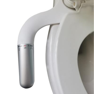 China 2021 Modern New Arrival Customized Double Color Konb Spouts Self Cleaning Ultra Thin Toilet Bidet Attachment for sale