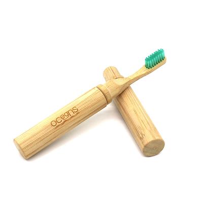 China Wholesale Cheap Foldable 6 Travel BPA Free Soft Nylon Adult Bamboo Toothbrush for sale