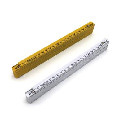 China Cheap advertising 2M plastic folding ruler collapsible with logo printed for promotion for sale