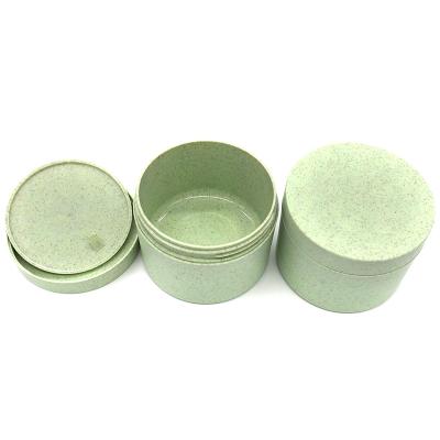 China Skin Care Cream In Stock Eco-Friendly Biodegradable Wheat Straw Cosmetic Jars 200ML for sale