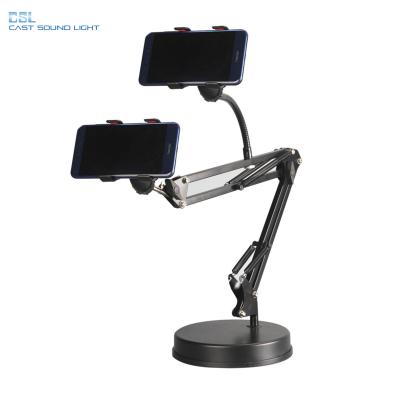 China For Microphone Wholesale High Quality Desktop Adjustable Steel Arm Phone Holder for sale