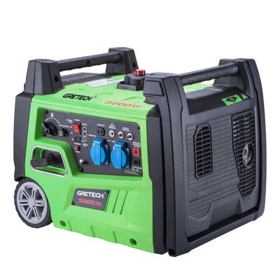 China New Portable Home Use Gasoline 3.2kw Inverter Electric Silent Generator 3kw 3000w JLI-3200 for sale