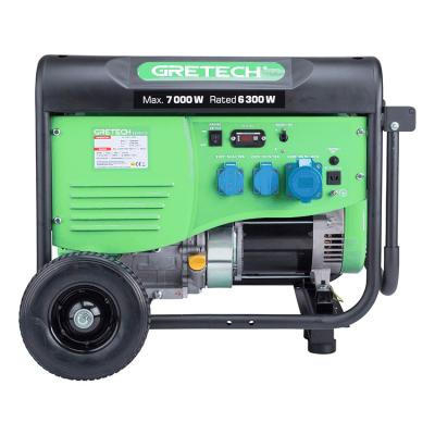 China China Factory CE Portable Gasoline 7KW/15HP Gasoline Engine Silent Generator for 25L Weld Chassis for sale