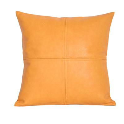 China Soft Home Decorative Morandi color PU Leather Sofa pillow cushion covers Wholesale for home for sale