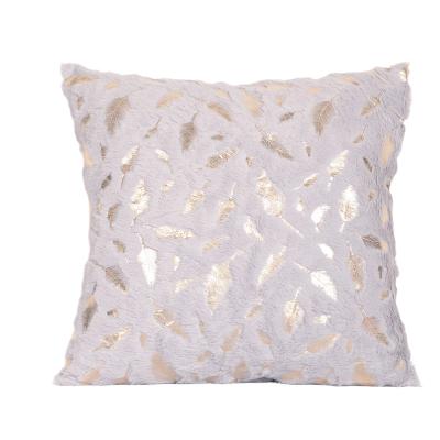 China Hot Stamping Classical luxury Wholesale Best Sale Hot Stamping Feathers High Quality Throw Pillow Covers Home Decoration PillowCase for sale