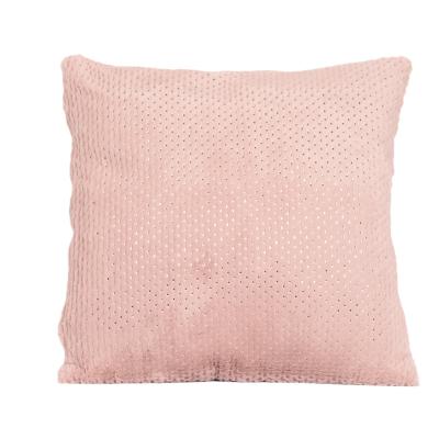 China Hot Stamping Pillow Cover Living Room Decorative Home Decor Sofa Couch Luxury Wholesale Dot Hot Stamping Cushion Case Solid Color for sale