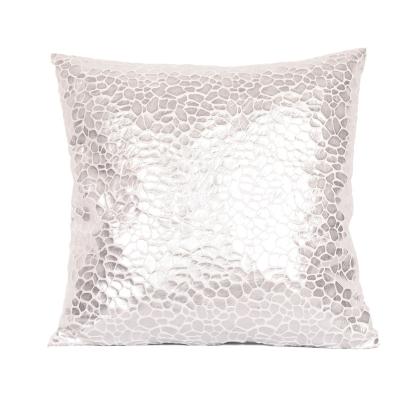 China Abstract In Stock Square Cushion Covers Home Decoration Living Room Decorative Fur Felling Pillow Warm Stamping Shape for sale