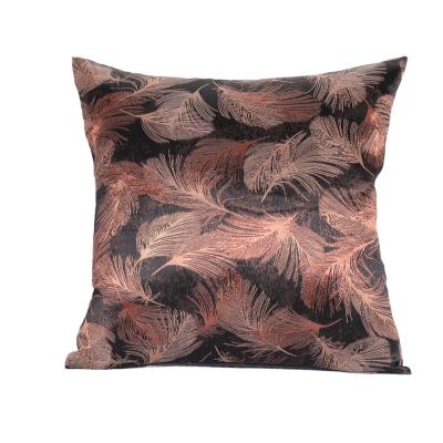 China Decorative New Products Custom Logo High Quality Throw Pillow Covers Luxury Custom Wholesale Jacquard Polyester Throw Pillow Case for sale