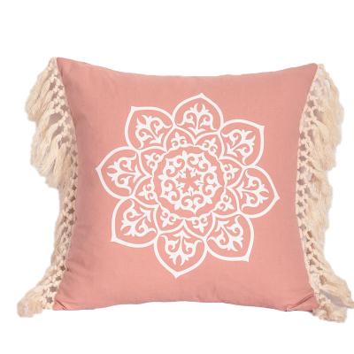 China Wholesale Bohemian DECOR Boho Cushion Pillow Cover Living Room Decorative With Tassel Offset Printing Home Decor Blankets for sale