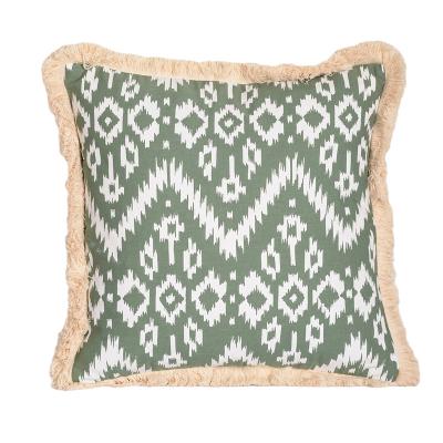 China Wholesale Bohemian Decorative Pillow Cover Cushion Boho Bohemian Living Room With Pipe Home Decor Offset Printing Blankets for sale