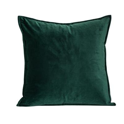 China DECORATION Classic Luxury Solid Velvet Piping Cushion Covers Colorful Home Sofa Decoration Comfortable Wholesale Pillow Case for sale