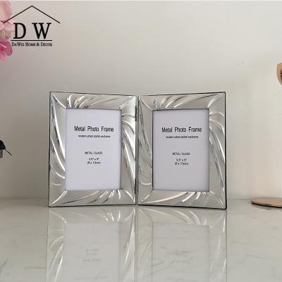 China High Quality Europe\North America 8x10 Aluminum Stamping Double Sided Acrylic Glass Photo Picture Frame for sale