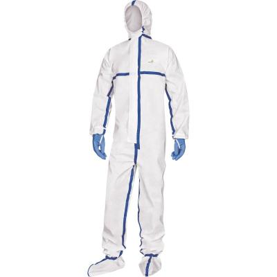 China Overall Comfortable Cheap Industrial Blue Disposable Polypropylene Raincoats /Coverall for sale