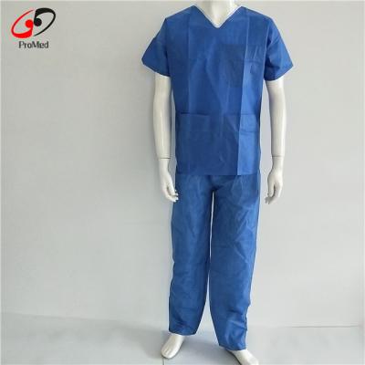 China Comfortable Disposable SMS Scrub Suit Nurse Scrub Suit / PP Scrub Suit. for sale