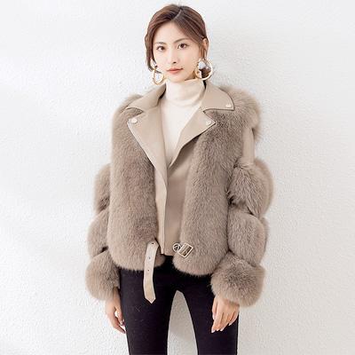 China Wholesale Price Real Viable Custom Real Fur Coat Women Genuine Fur Coats For Ladies for sale