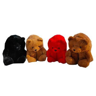 China Wholesale Fashion Trend Good Price Custom Trend Good Price Teddy Bear Slippers Stylish Fuzzy Plush Slippers for sale