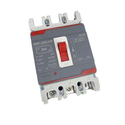 China China Design Wholesale HNM1-250S/3300 200A AC 400V Molded Case Circuit Breaker 35/25KA for sale