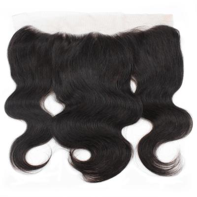 China 9A Body Wave Extension Hair Clips 13X4 Body Wave Frontal Closure Lace Frontal Tag For Hair Extensions for sale