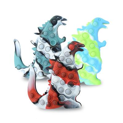 China Cute Factory Wholesale Stress Reliever Silicone Push Bubble 3d Decompression Toy Godzilla Popping It Ball Busty Person Toys for sale