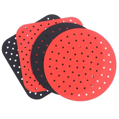 China Viable Factory Wholesale Silicone Types All Round Reusable Food Grade Silicone Pot For Air Fryer Air Fryer Silicone Pot Liner for sale