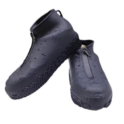 China Factory Anti-slippery Customization Sizes All Silicone Rain Shoes Cover Waterproof Shoe Cover Rubber Rain Boots Men Woman Kids for sale