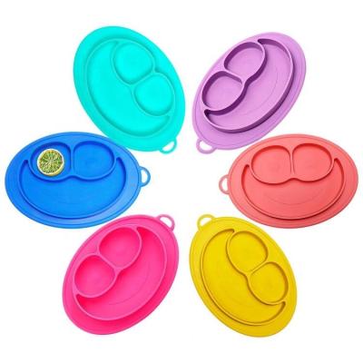 China Factory Wholesale High Quality Disposable Animals Dish Silicone Dish Set Silicone Baby Dishes for sale