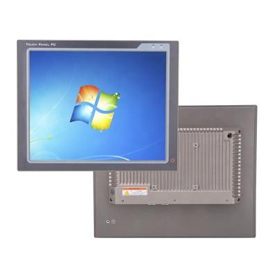 China Ipctech 8/10.4/15/17/19/21.5 inch resistive fanless touch screen J1900/i3/i5/i7 aluminum alloy all embedded in one panel pc industrial computer for sale