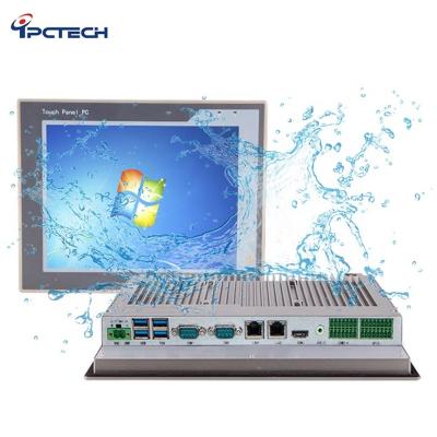 China 12.1 Inch ipctech J1900/4200U/7200U/7500U Resistive Mini Industrial Touch Panel Computer Fanless Low Power 321*252*51 for sale