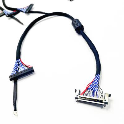 China Underground Customized  LED Display Screen Wiring Harness 30 Pin To 20 Pin Lcd Panel Display Cable for sale