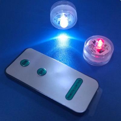 China Multicolor Home Christmas LED Party Mini Party LED Remote Control Submersible Candle Light Waterproof Underwater Electronic Wedding Bar Decoration for sale