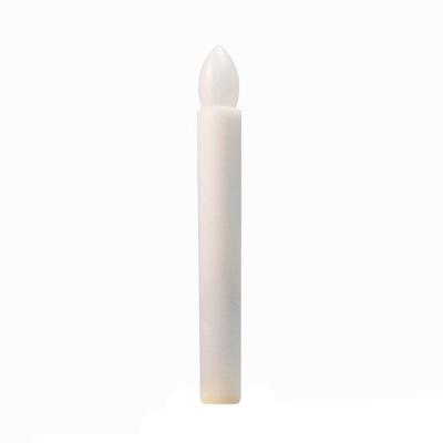 China Flameless Flickering Type ABS Cylindrical LED Switch Flame Less Electronic Candle Light Christmas Halloween Decoration Can Be Customized Logo for sale