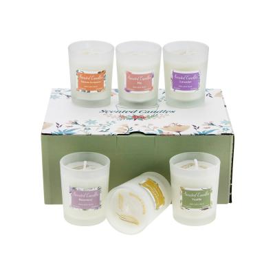 China Art Candle Wholesale Hot Sale Scented Gift Set Glass Diy Hand Made Aromatic Candle Magic Soy Cup Custom for sale