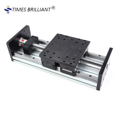 China Automation China Low Price 300kg Heavy Load 150mm 400mm Stroke Ball Screw Linear Motion Industrial Wide Guide Rail For CNC Kit for sale