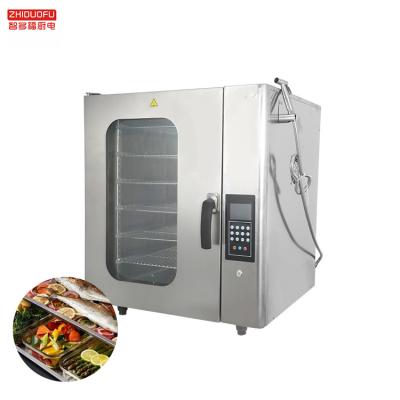 China Commercial Electric Oven Steamed Six Mixes Oven For Restaurant 6 Layer Dish Combi Rice Fish Food for sale