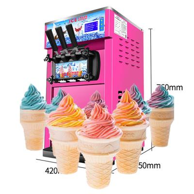 China New Design Snack Factory Commercial Floor Standing 3 Flavor Soft Machine One Ice Cream Roll Popsicle Machine for sale