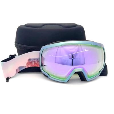 China Ski Goggles Over Glasses 2022 New Outdoor Spherical Glass Anti Fog Double Layer Ski Goggles Goggles For Men And Women YH709 for sale