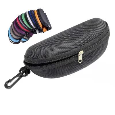 China Sunglasses Packing Wholesale Fashion 71 Oxford Cloth EVA Zipper Sunglasses Packaging Storage Box Case With Connection for sale