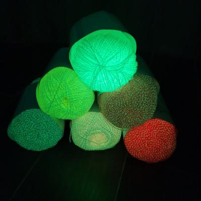 China Hot Selling Manufacturer Fashion Glowing Yarn &Luminous Elastic for Crochet Knitting Sweater for sale