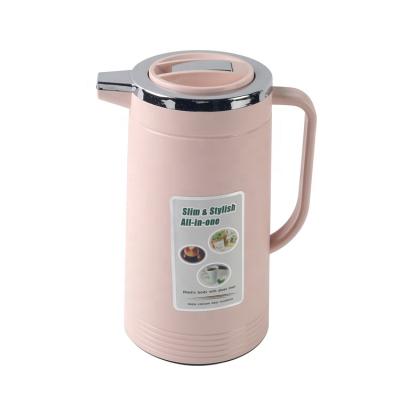 China Viable Quality PP Coffee Plastic Glass Flask Keep Water Hot 24 Hours Vacuum Jug Thermos Flask 1L 1.55L 1.9L for sale