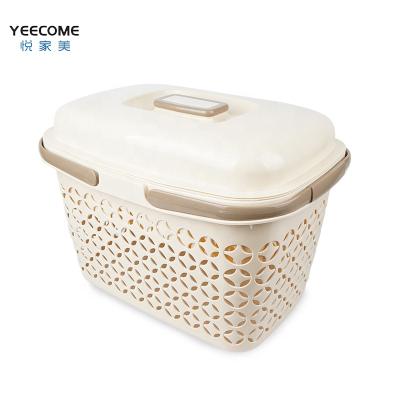 China Yeecome Viable Durable Plastic Basket Private Label Nordic Style PP Small Plastic Hand Storage Basket for sale