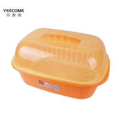 China Wholesale Plastic Sustainable Plastic Basket Storage Plastic Label Yeecome Basket Drain Basket With Lid for sale