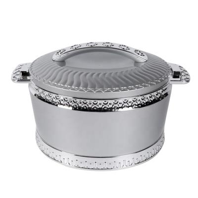 China Sustainable Silver Plated Unheatable Casserole Container 2L 4.2L 6.3L Casserole Set Food Keep Warm With Lid for sale