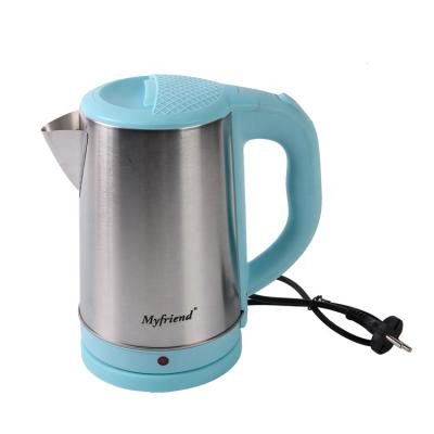 China 360 Degree Rotating Stainless Steel Base 304 Electric Kettle Large Opening Easy To Clean 2.3L Drinking Water Pot 2000W Boiling Electric Kettle for sale