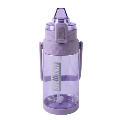 China High Quality Straw Type With Handle Sports Viable 1.2L 1.5L pp Plastic Water Bottle for sale