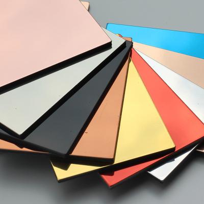 China Cheap Construction Material Panel Cladding Sheets Aluminum Composite Mirror Panels for sale