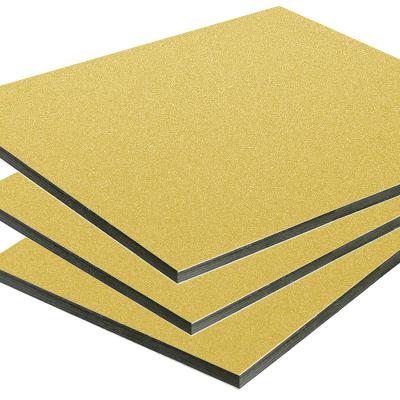 China High quality aluminum composite building material gold alucobond precio alucobond board price for sale