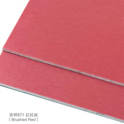 China Traditional CE Certificate Brushed Double Sided Clad Aluminum Composite Panel Flat for sale