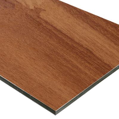 China Wood Aluminum Composite Building Material A2 ACP Panel Decking Board for sale