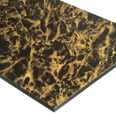 China New Design Hotel Onyx Wall Aluminum Composite Panel Marble Stone Glass Material Acm for sale