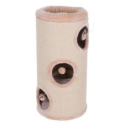 China 2021 viable popular and best quality cat tower with sisal mat for sale